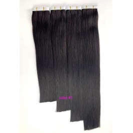 Elesis Virgin Hair Straight Raw Hair Long Tape Weft Hair extensions 100grams