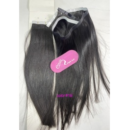 Elesis Virgin Hair Straight Raw Hair Long Tape Weft Hair extensions 100grams