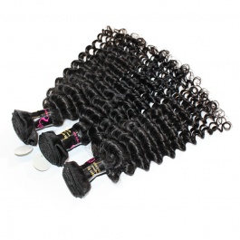 Hot Selling  Top Grade Raw Hair Human Hair Deep Wave 3 Bundles 300g-RDW3