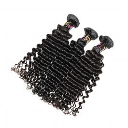 Hot Selling  Top Grade Raw Hair Human Hair Deep Wave 3 Bundles 300g-RDW3