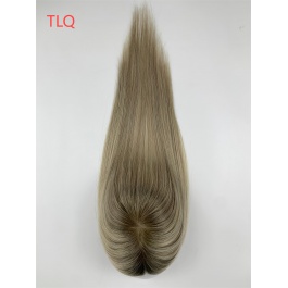 5.5x6.5  women's toupee  replacement Cuticle Raw Hair Mono base topper