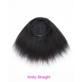 All-In-One Realistic Versatile Cap Drawstring Ponytail Half Wig