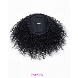 All-In-One Realistic Versatile Cap Drawstring Ponytail Half Wig