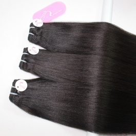 Elesis Virgin hair New Product Coarse Raw Yaki Straight  hair 3 bundles deal raw hair