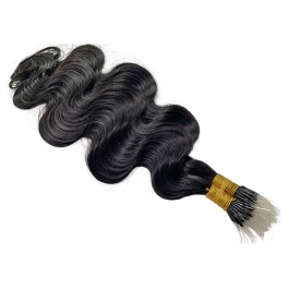 Elesis Virgin Hair Body Wave Elastic Nano Ftips hair extensions Virgin Remy Hair 100grams