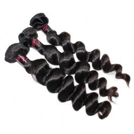 Elesis Virgin Hair Product Top grade Raw Hair Loose Deep Wavy 100% human hair weft 3 Bundles 300grams