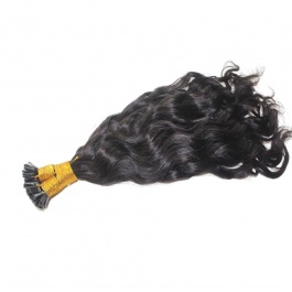 Elesis Virgin Hair Flat Keratin bonds Water Wave ktips hair extensions Virgin Remy Hair 100grams