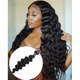  Elesis Virgin Hair Product Top Grade Raw hair 1 piece Loose Wave Human Virgin Hair Weft