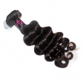  Elesis Virgin Hair Product Top Grade Raw hair 1 piece Loose Wave Human Virgin Hair Weft