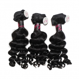 Elesis Virgin Hair Product TOP grade Raw Hair Loose Wave Weave  3 Bundles 300g