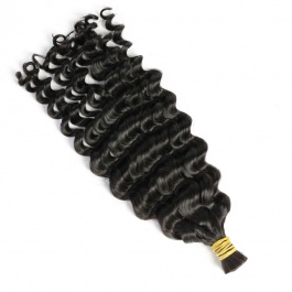 Elesis Virgin hair bulk hair for fusions no bead extensions for braids deep wave Virgin Remy hair 